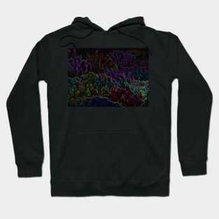 Black Panther Art - Flower Bouquet with Glowing Edges 23 Hoodie